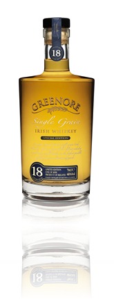 Greenore 18 Year Old Whiskey. Bottle