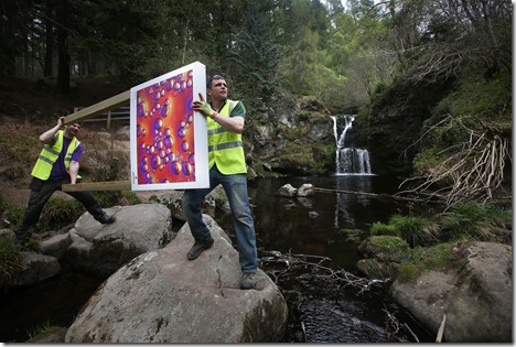 EDITORIAL USE ONLY A super-macro image of barley grains used to create Aberlour Single Malt Whisky is put on display as part of an outdoor exhibition at Aberlour Distillery, in Scotland, to coincide with the Spirit of Speyside Whisky Festival, which opens on 1st May. PRESS ASSOCIATION Photo. Picture date: Tuesday April 29, 2014. The image is one of a selection taken by Dr David Maitland, commissioned by Aberlour, to record the detailed elements of the whisky’s production. The exhibition will be on display throughout the summer. Photo credit should read: David Cheskin/PA Wire